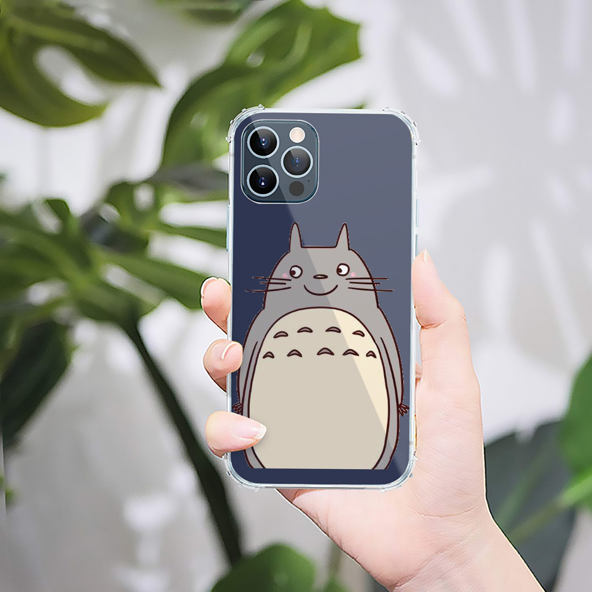 （画像用） となりのトトロ 草壁メイ 草壁サツキ My Neighbor Totoro Satsuki Kusakabe Mei Kusakabe 【iPhone 12シリーズ対応】透明スマホケース（クリアソフトケース）